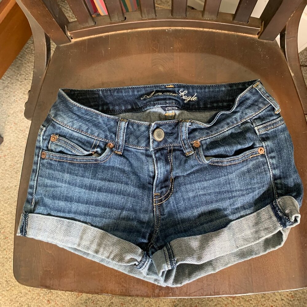 American Eagle Denim Short Shorts